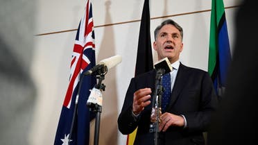 Australian Defence Minister Richard Marles speaks to the media at the 19th Shangri-La Dialogue in Singapore June 12, 2022. (File photo: Reuters)