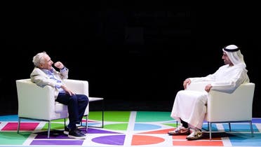 Architect Frank Gehry in conversation with Mohammed Khalifa Al Mubarak, Chairman of Department of Culture and Tourism – Abu Dhabi ), during the second day of Culture Summit Abu Dhabi. (Courtesy: WAM)