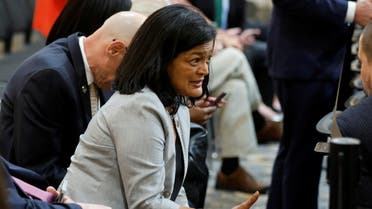 Rep. Pramila Jayapal (D-WA) sits before the opening public hearing of the U.S. House Select Committee to Investigate the January 6 Attack on the United States Capitol, on Capitol Hill in Washington, U.S., June 9, 2022. REUTERS/Jonathan Ernst
