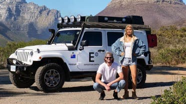File photo of the Expedition Earth influencers Topher Richwhite and Bridget Thackwray. (Facebook/Expedition Earth) 