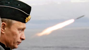FILE PHOTO:Russian President Putin watches the launch of a missile during naval exercises in Russia's Arctic North on board the nuclear missile cruiser Pyotr Veliky. Russian President Vladimir Putin watches the launch of a missile during naval exercises in Russia's Arctic North on board the nuclear missile cruiser Pyotr Veliky (Peter the Great), August 17, 2005. ITAR-TASS/PRESIDENTIAL PRESS SERVICE via REUTERS/File Photo ATTENTION EDITORS - THIS IMAGE WAS PROVIDED BY A THIRD PARTY.