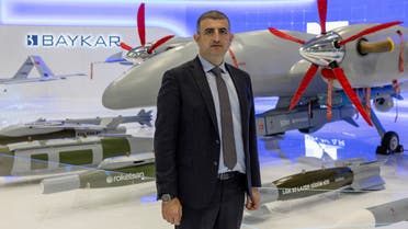 Haluk Bayraktar, CEO of Turkish drone-maker Baykar, poses before an interview with Reuters at SAHA EXPO Defence & Aerospace Exhibition in Istanbul, Turkey, October 27, 2022. (Reuters)