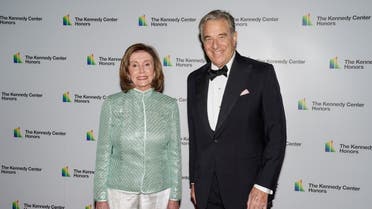 Speaker of the House Nancy Pelosi, D-CA and her husband Paul Pelosi arrive for the formal Artist's Dinner honoring the recipients of the 44th Annual Kennedy Center Honors at the Library of Congress in Washington, D.C., US, December 4, 2021. (File photo: Reuters)