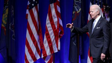 U.S. President Joe Biden gestures as he attends the Pennsylvania Democratic Party's third annual Independence Dinner in Philadelphia, Pennsylvania, U.S., October 28, 2022. (Reuters)