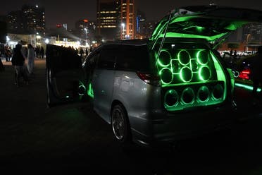 Automobile, Abu Dhabi, performance by Joe Namy. Image © Radfan Alqirsh