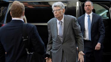Novelist Stephen King walks outside a court on the day he testifies in an antitrust case against a publisher merger, at the US District Court in Washington, US, on August 2, 2022. (Reuters)