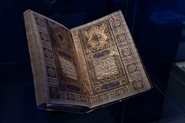 The exhibition features a selection of more than 50 rare examples of Quran manuscripts. (Supplied)