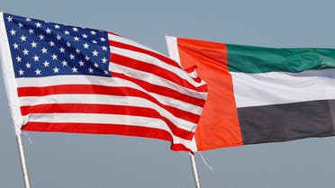 File photo of the US and UAE flags. (AFP)