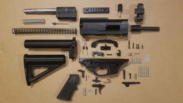 Components of a 3D printed firearm. (Twitter)