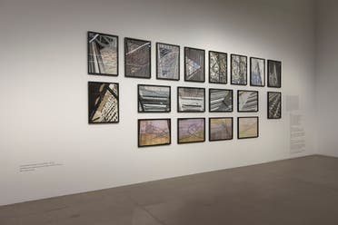 Navjot Altaf, Installation view of How Perfect Perfection Can Be (2014-2020). 18 watercolour drawings on Wasli paper and PVC on acrylic, 81.3 x 57.1 cm each. Shown in Navjot Altaf: Pattern at Ishara Art Foundation, 2022. Image courtesy of Ishara Art Foundation and the artist. (Photo by Ismail Noor/Seeing Things)