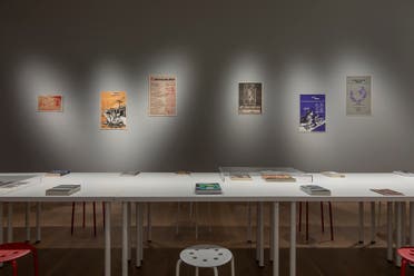 Reading Room in Navjot Altaf: Pattern at Ishara Art Foundation, 2022. Image courtesy Ishara Art Foundation. Photo by Ismail Noor/Seeing Things.