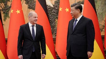German Chancellor Olaf Scholz meets Chinese President Xi Jinping in Beijing, China November 4, 2022. (Reuters)