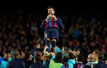 Pique carried on the palms (Reuters)