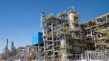 A general view of one of three Atmospheric Residue Desulphurisation units (ARDS) at the Al Zour Refinery, that is under construction in Al Zour, Kuwait, on February 13,2020. (Reuters)
