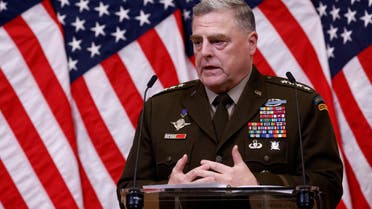 US Chairman of the Joint Chiefs of Staff General Mark A. Milley attends a news conference during a NATO Defence Ministers meeting in Brussels, Belgium October 12, 2022. (Reuters)
