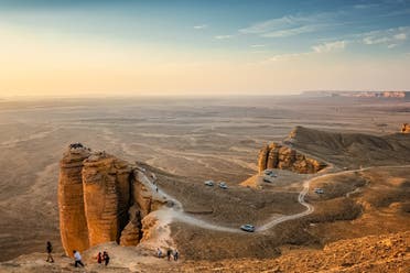 Jebel Fihrayn, also known as the Edge of the World, in Saudi Arabia. (Twitter)
