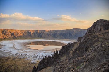 Al-Wahba Crater in Saudi Arabia. (Twitter)