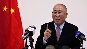 China's chief climate negotiator Xie Zhenhua speaks during a news conference at the COP27 climate summit in Red Sea resort of Sharm el-Sheikh, Egypt, November 9, 2022. (Reuters)