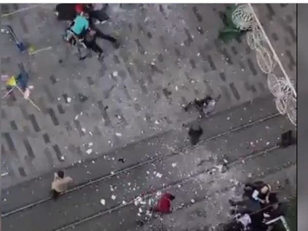 شاهد اللحظات الأولى لتفجير إسطنبول الدامي