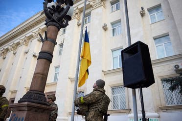 رفع العلم الأوكراني اليوم في خيرسون