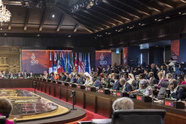 UAE President Sheikh Mohamed bin Zayed at the G20 summit in Bali, Indonesia. (Twitter)