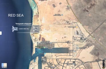 الموقع المقترح لبناء اليخت في السعودية على شاطئ البحر الأحمر