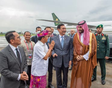 Saudi Arabia's Prime Minister and Crown Prince Mohammed bin Salman leaves Indonesia after participating in the G20 summit. (Twitter)