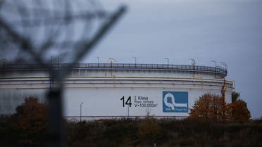 A view of PERN’s oil storage facility, part of the Druzhba pipeline infrastructure, in Miszewko Strzalkowskie near Plock, Poland, October 12, 2022. (Reuters)