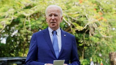 U.S. President Joe Biden speaks to the media after an alleged Russian missile blast in Poland, in Bali, Indonesia, November 16, 2022. (Reuters)