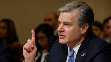 Federal Bureau of Investigation Director Christopher Wray prepares to testify before the House Homeland Security Committee in the Cannon House Office Building on Capitol Hill on November 15, 2022 in Washington, DC. (AFP)