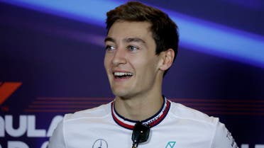 George Russell during the press conference ahead of the Formula One in Abu Dhabi. (Reuters)