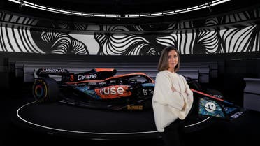 UAE-based Lebanese Anna Tangles designs McLaren car livery for F1 Abu Dhabi Grand Prix 2022. (Supplied)