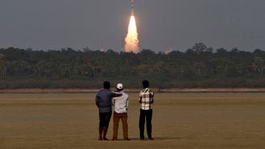 A previous rocket launch in Chennai, India in 2014. (Reuters)