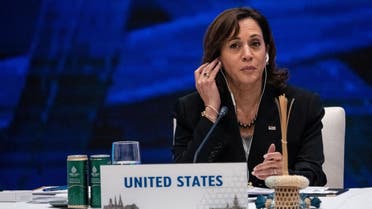 US Vice President Kamala Harris attends a leaders' meeting at the Asia-Pacific Economic Cooperation (APEC) summit at Queen Sirikit National Convention Center in Bangkok, Thailand, on Saturday, November 19, 2022. (Reuters)