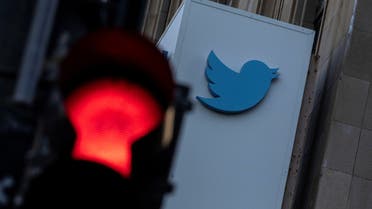 A view of the Twitter logo at its corporate headquarters in San Francisco, California, U.S. November 18, 2022. REUTERS/Carlos Barria