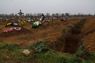 مقبرة لأشخاص ماتوا في خيرسون أثناء السيطرة الروسية
