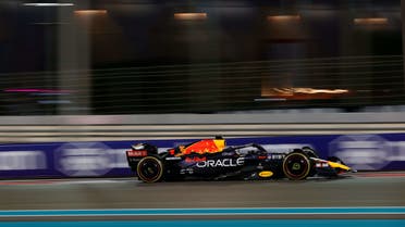 A Red Bull driver in action at the 2022 Formula One Grand Prix in Abu Dhabi. (Supplied)