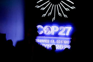 A view of a logo of the COP27 climate summit in Sharm el-Sheikh, Egypt. (File Photo: Reuters)