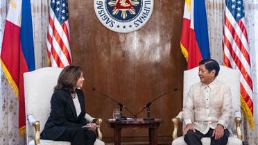 US Vice President Kamala Harris meets Philippines President Ferdinand “Bongbong” Marcos Jr at the Malacanang presidential palace in Manila, Philippines, on November 21, 2022. (Reuters)