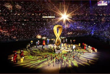 The opening ceremony of the FIFA World Cup 2022 in Qatar. (Twitter)