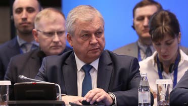 Russian negotiator Alexander Lavrentyev attends a session of the peace talks on Syria in Nur-Sultan, Kazakhstan April 26, 2019. (File photo: Reuters)