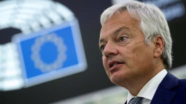 European Justice Commissioner Didier Reynders addresses the European Parliament plenary session in Strasbourg, France. (File photo: Reuters)