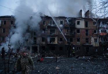 قصف روسي على كييف الأربعاء 