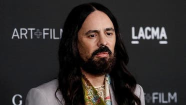 Gucci's Creative Director Alessandro Michele poses at the LACMA Art+Film Gala in Los Angeles, California, US, on November 6, 2021. (Reuters)