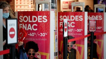 Winter sales kick off in Paris, France in 2021. (Reuters)
