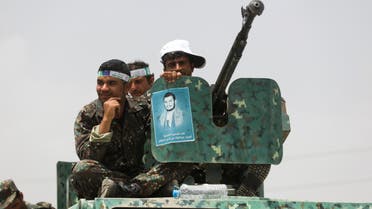 Houthi police troopers sit atop an armored personnel carrier securing a rally held to mark the Ghadeer day, a day Shi'ites believe Prophet Muhammad nominated his cousin Imam Ali to be his successor, in Sanaa, Yemen July 17, 2022. REUTERS/Khaled Abdullah
