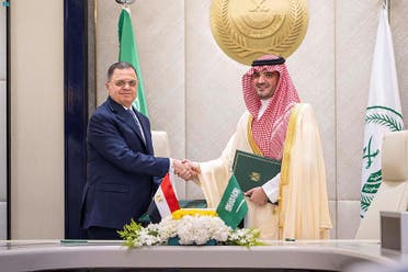 Saudi Arabia’s interior minister Prince Abdulaziz bin Saud bin Naif bin Abdulaziz held official talks with his Egyptian counterpart General Mahmoud Tawfiq. (SPA)