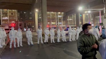 Screengrab obtained by Reuters from a video released November 25, 2022. Protests against coronavirus disease (COVID-19) outbreak measures in Urumqi city, Xinjiang, China. (Reuters)