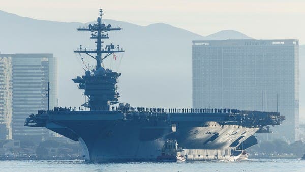 Fire injures six aboard US aircraft carrier