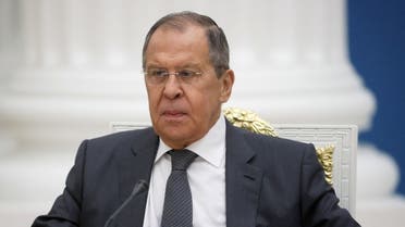 Russian Foreign Minister Sergei Lavrov waits before a meeting of President Vladimir Putin with members of the Security Council at the Kremlin in Moscow, Russia November 18, 2022. Sputnik/Mikhail Metzel/Pool via REUTERS ATTENTION EDITORS - THIS IMAGE WAS PROVIDED BY A THIRD PARTY.